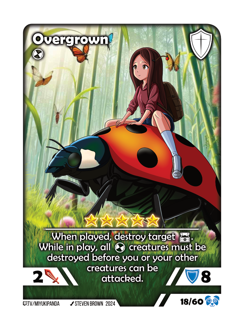 Overgrown card preview