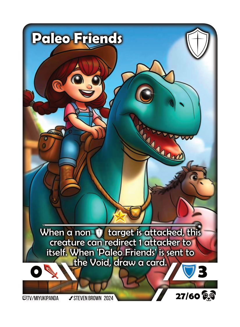 Paleo Friends card preview