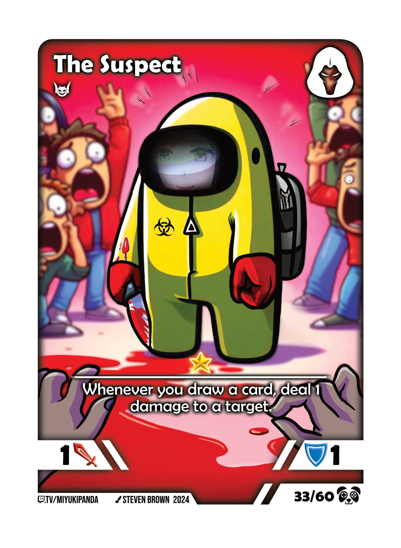 The Suspect card preview