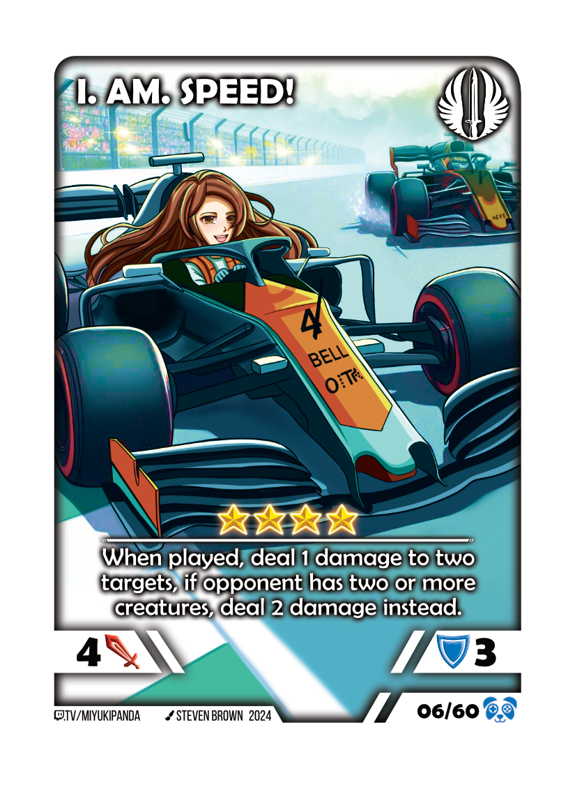 I. AM. SPEED! card preview
