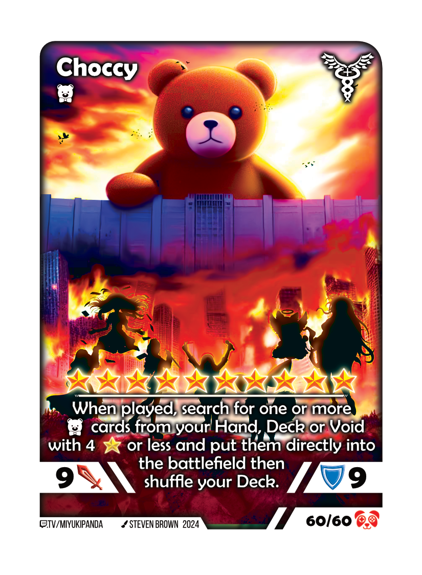 Choccy card preview
